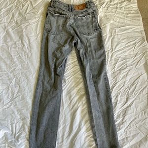 zara mom jeans. lightly worn. tight fit.